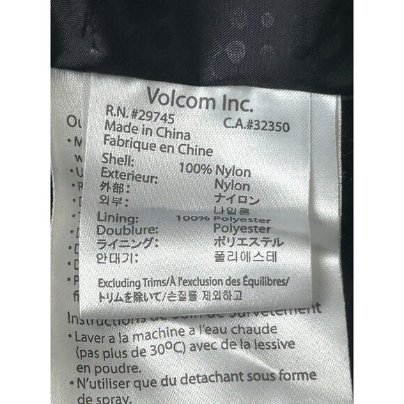 Volcom Thermonite Verified Down Jacket Small Green Insulated Snowboard Ski Coat - Picture 13 of 14